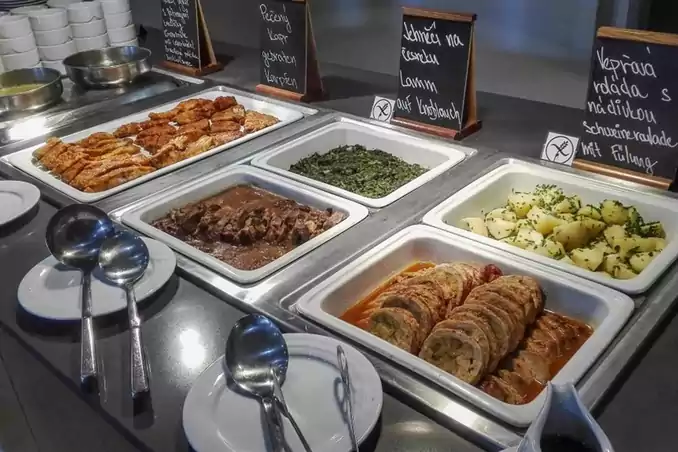 Hotel Srni, Auswahl Abendessen