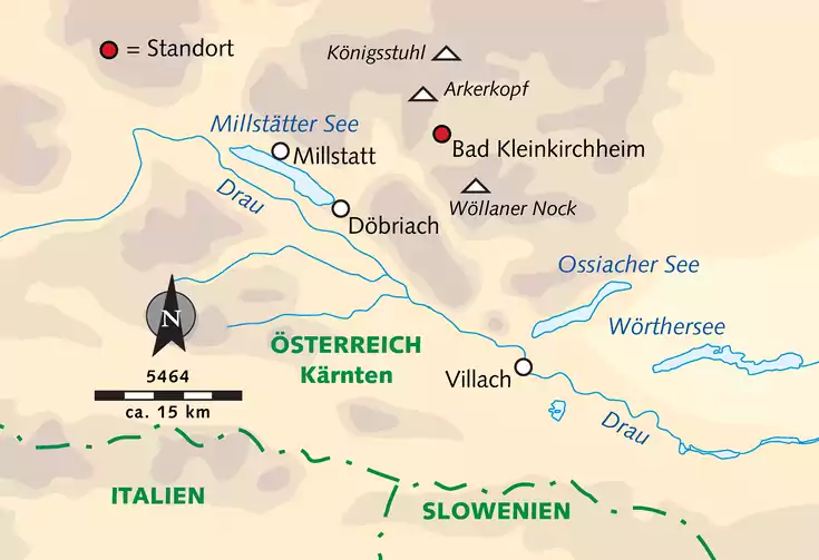 Karte der Reise 5464