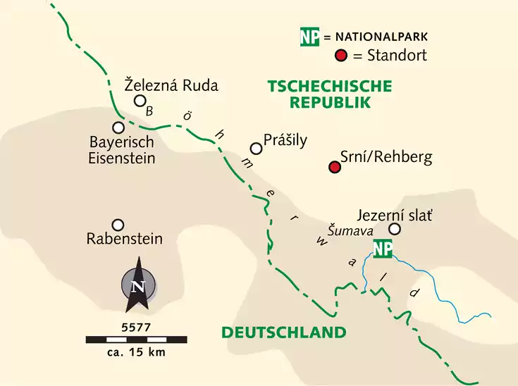 Karte der Reise 5577