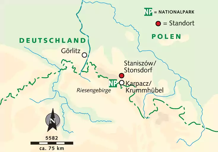 Karte der Reise 55681
