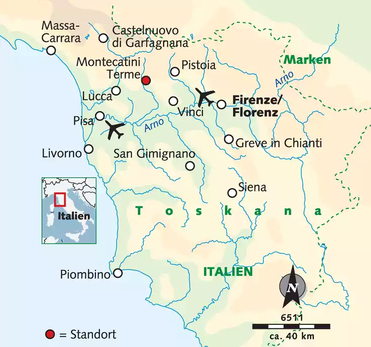 Karte der Reise 6511