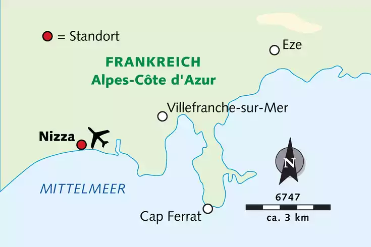 Karte der Reise 6747